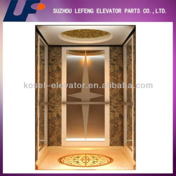 Golden Mirro Stainless Steel Commercial Passenger Elevator